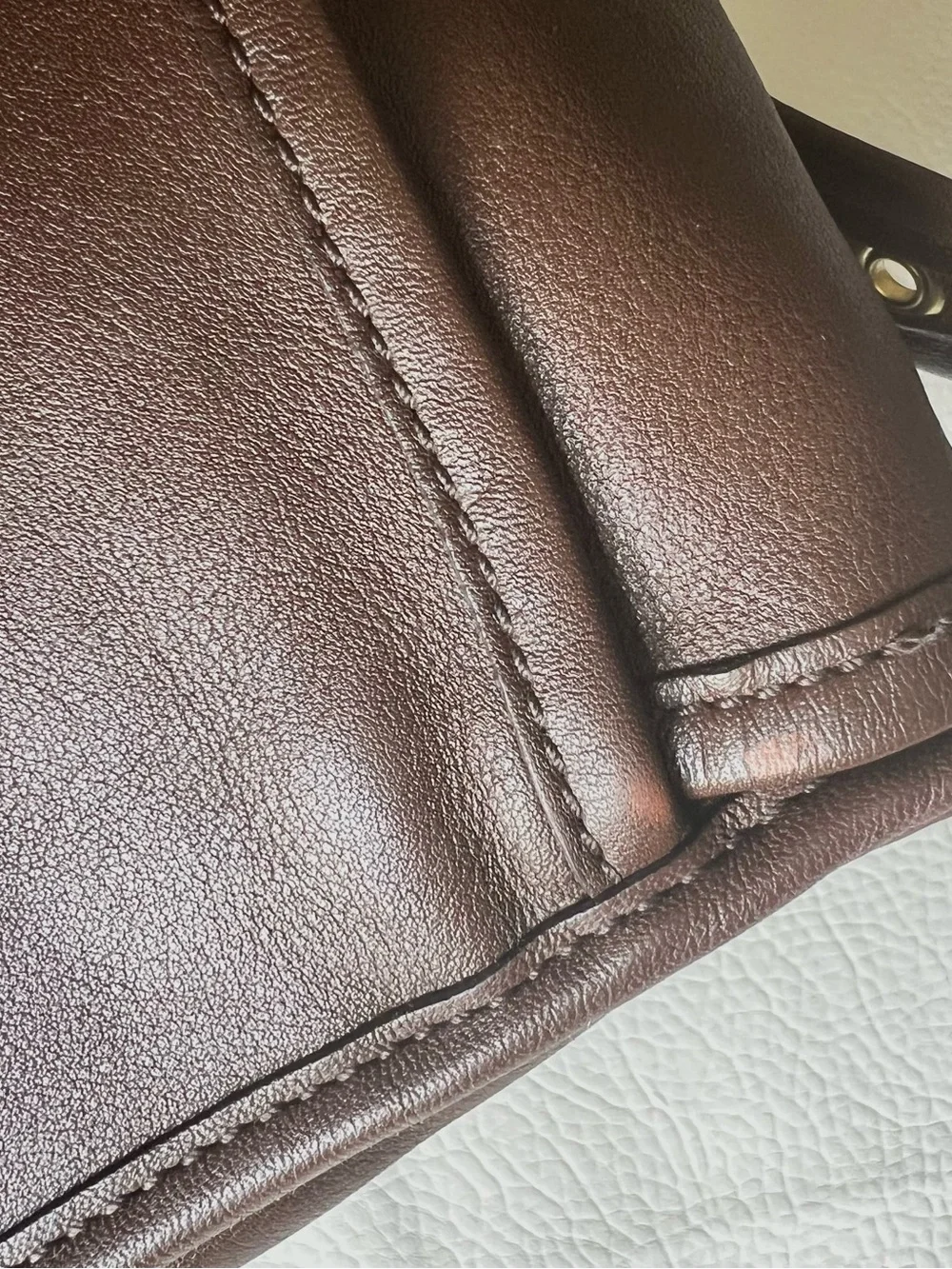 Coach Rambler Legacy Crossbody Style 09061 Mahogany Brown Glove Tanned Leather
